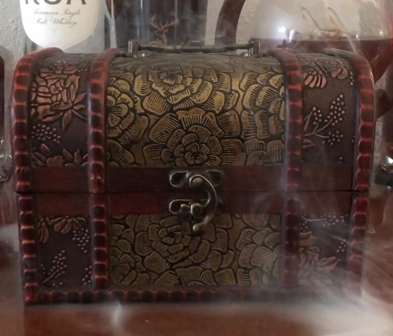 Custom Curated Treasure Box Cocktail Smoker Smoking Box Etsy