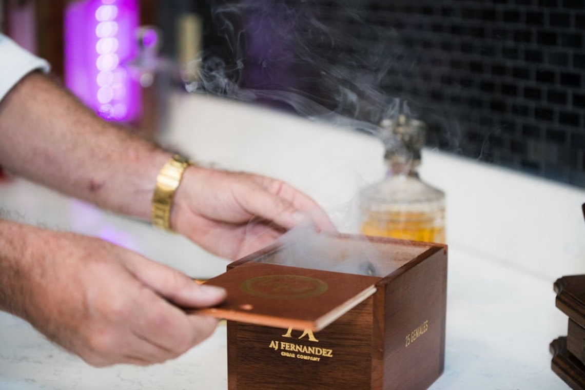 Custom Curated Cocktail Smoking Kit/Groom Gift/Cigars/Gift for Etsy