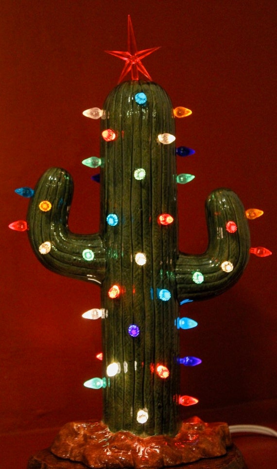 Ceramic CHRISTMAS CACTUS tree