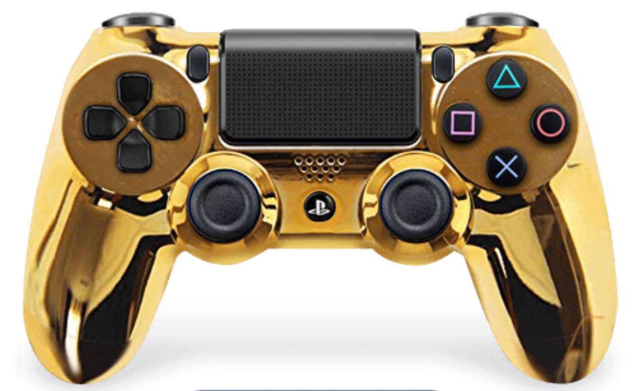 Leia Gewoon is meer dan Chrome Gold Full PS4 Custom Un-modded Controller.exclusive - Etsy