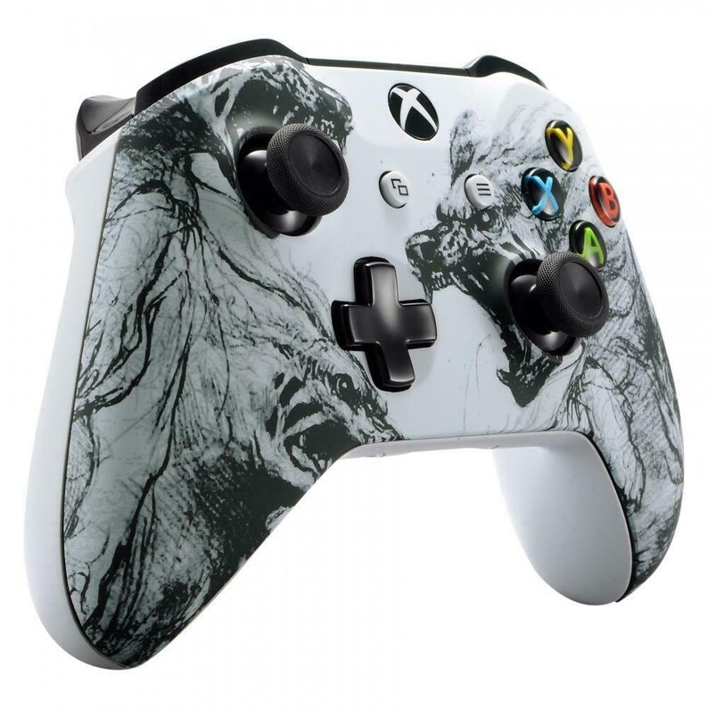 Wolf UNMODDED Custom Controller Compatible With Xbox One S/X Etsy