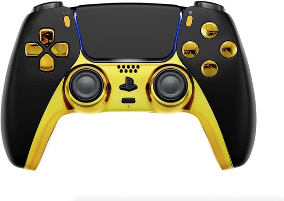 Black/gold PS5 PRO Custom UN-MODDED Controller Exclusive -  Israel