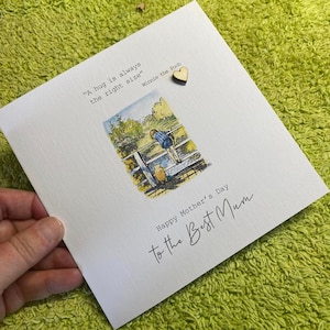 Tarjeta del Día de la Madre - Mamá - Mamá - Nanna - Nan - Personalizada - Cita de sentimiento original clásica de Winnie the Pooh -