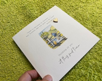 Tarjeta de condolencias de Winnie the Pooh hecha a mano – Regalo de duelo