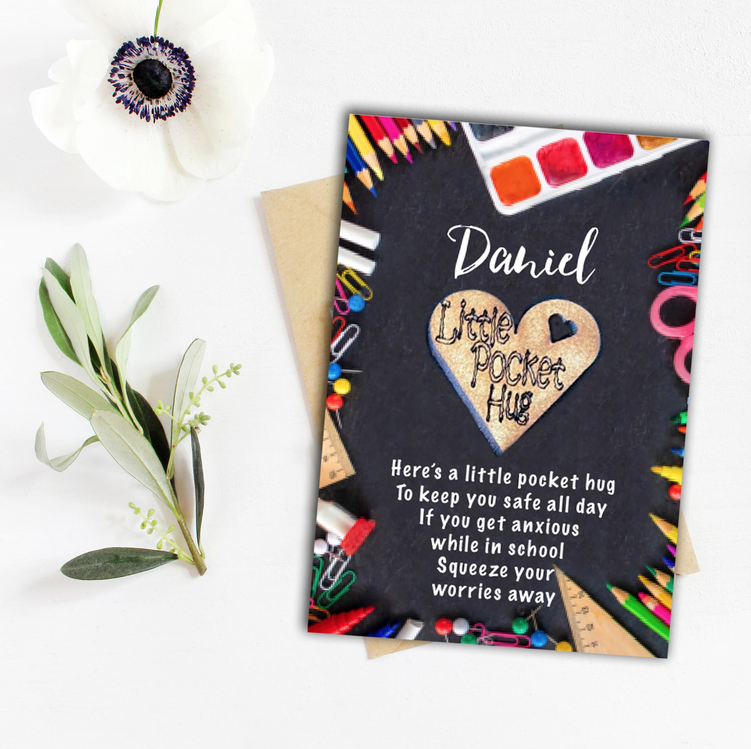 Back to School Pocket Hug School Pocket Hug Hug Token Etsy