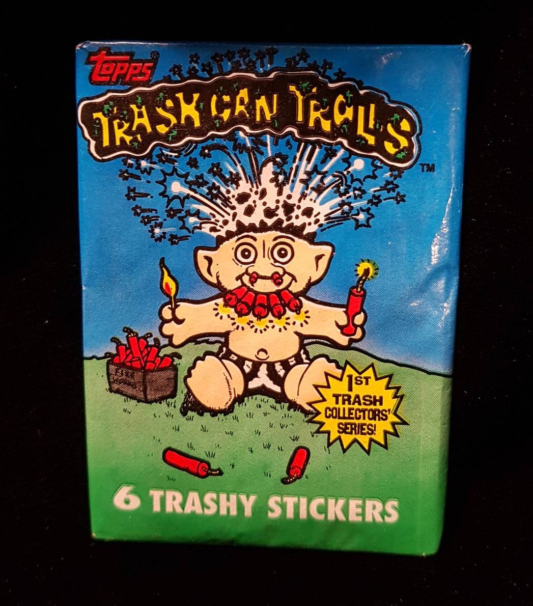 Trash Can Trolls Original 1992 Unopened Stickers Topps 1st Etsy