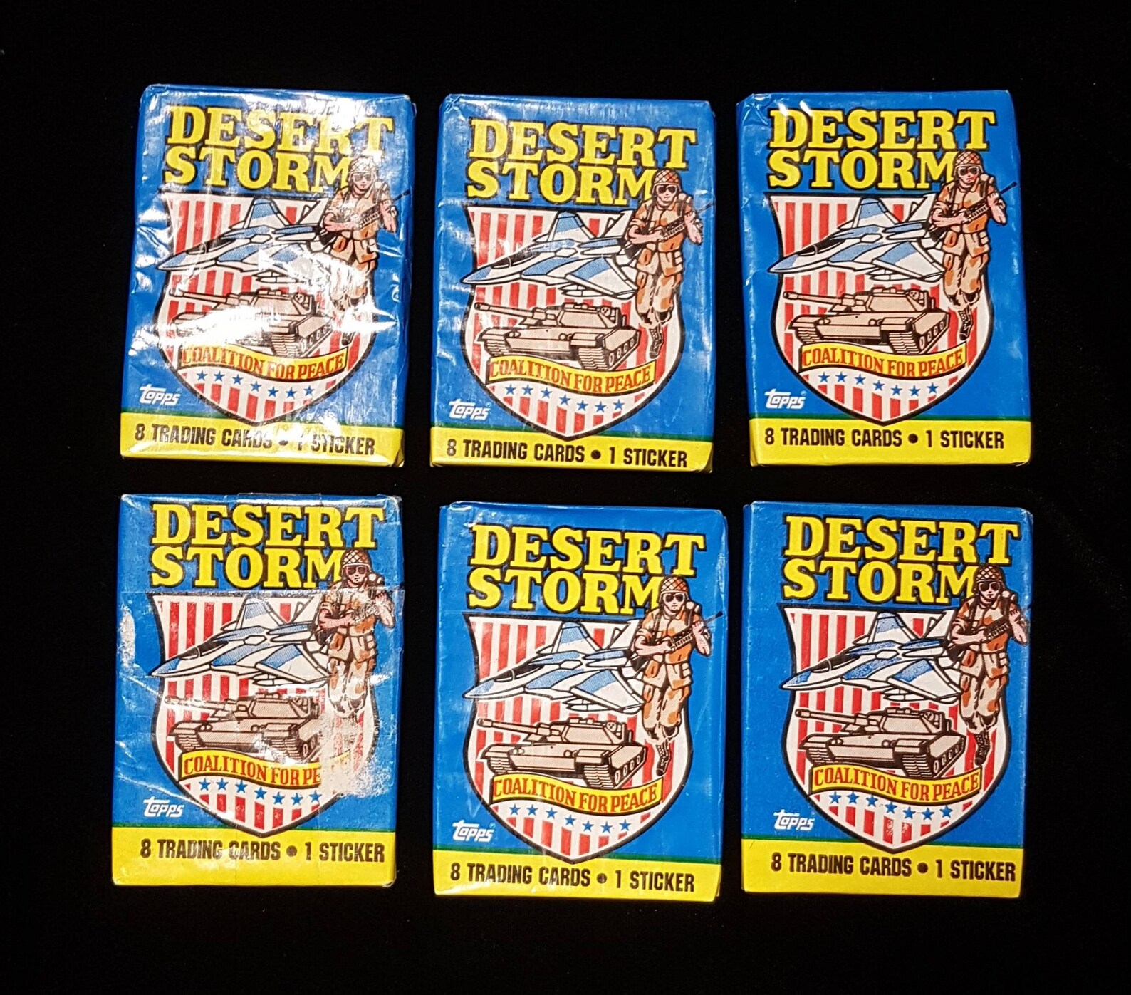 Desert Storm Topps Trading Cards 1991 Unopened Pack Etsy