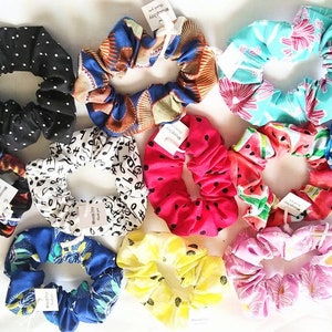 Variety Patterns Cotton Hair Scrunchies/ Ponytail Accessories Scrunchy