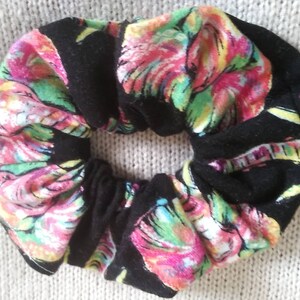 3 Elephant Scrunchies/Animal Scrunchie/Hair accessories, 2&quot; ×5.5&quot;/Cotton/Handmade USA