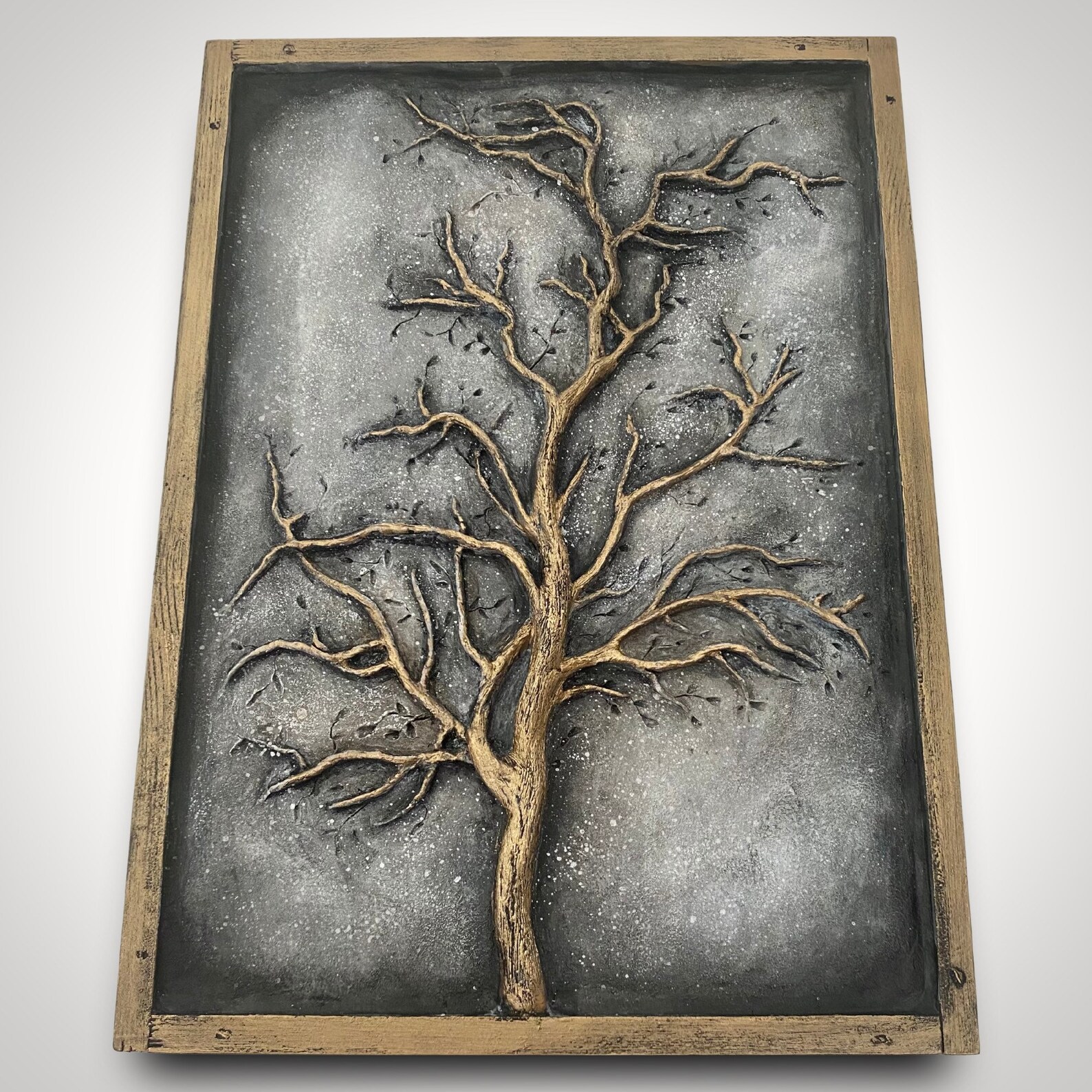 Tree sculpturetree wall art gold home decor gift tree of Etsy