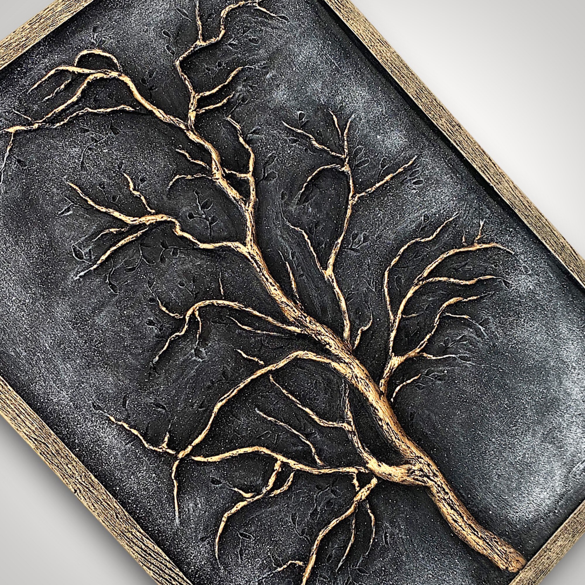 Tree sculpturetree wall art gold home decor gift tree of Etsy