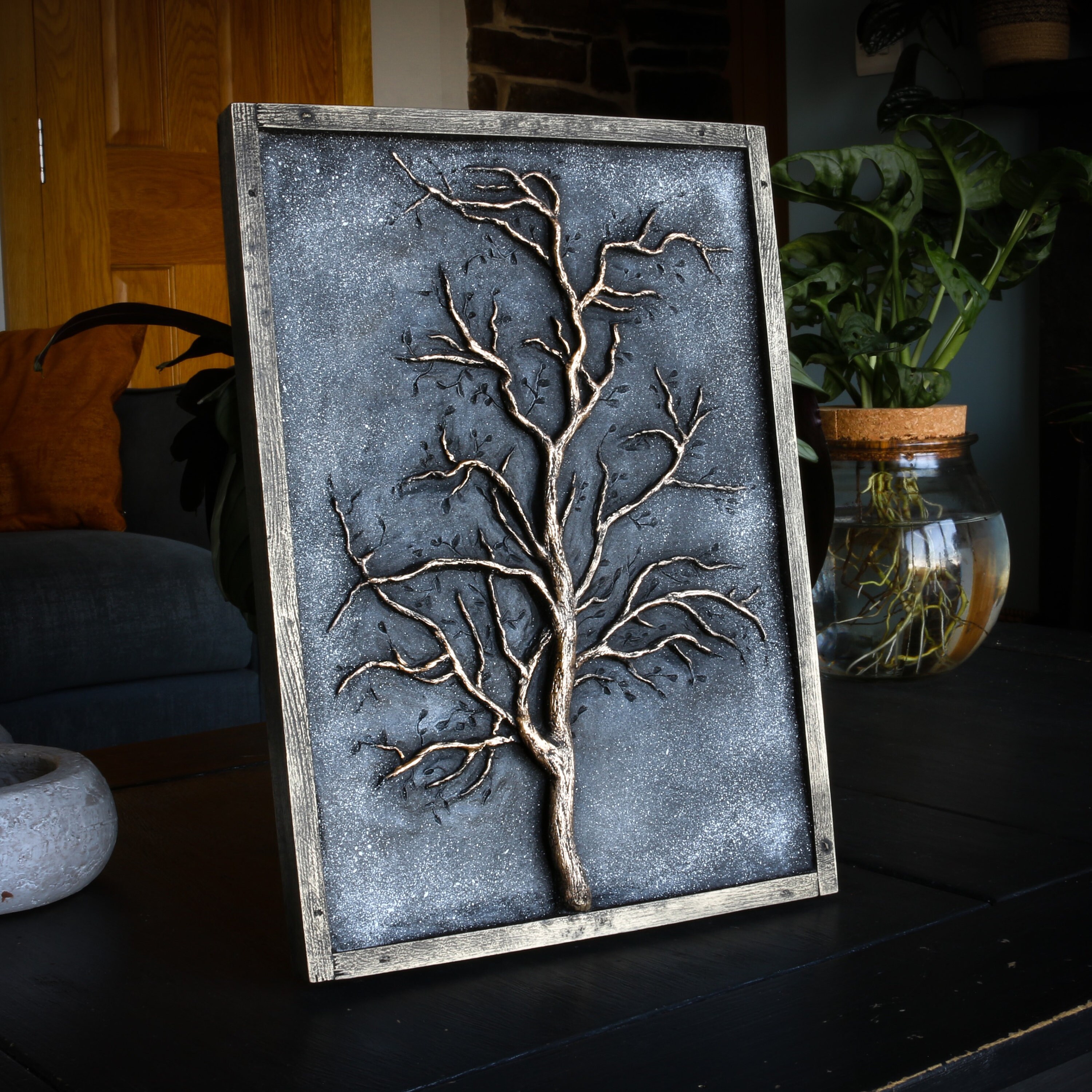 Tree Sculpturetree Wall Art Gold Home Decor Gift Tree of Etsy UK