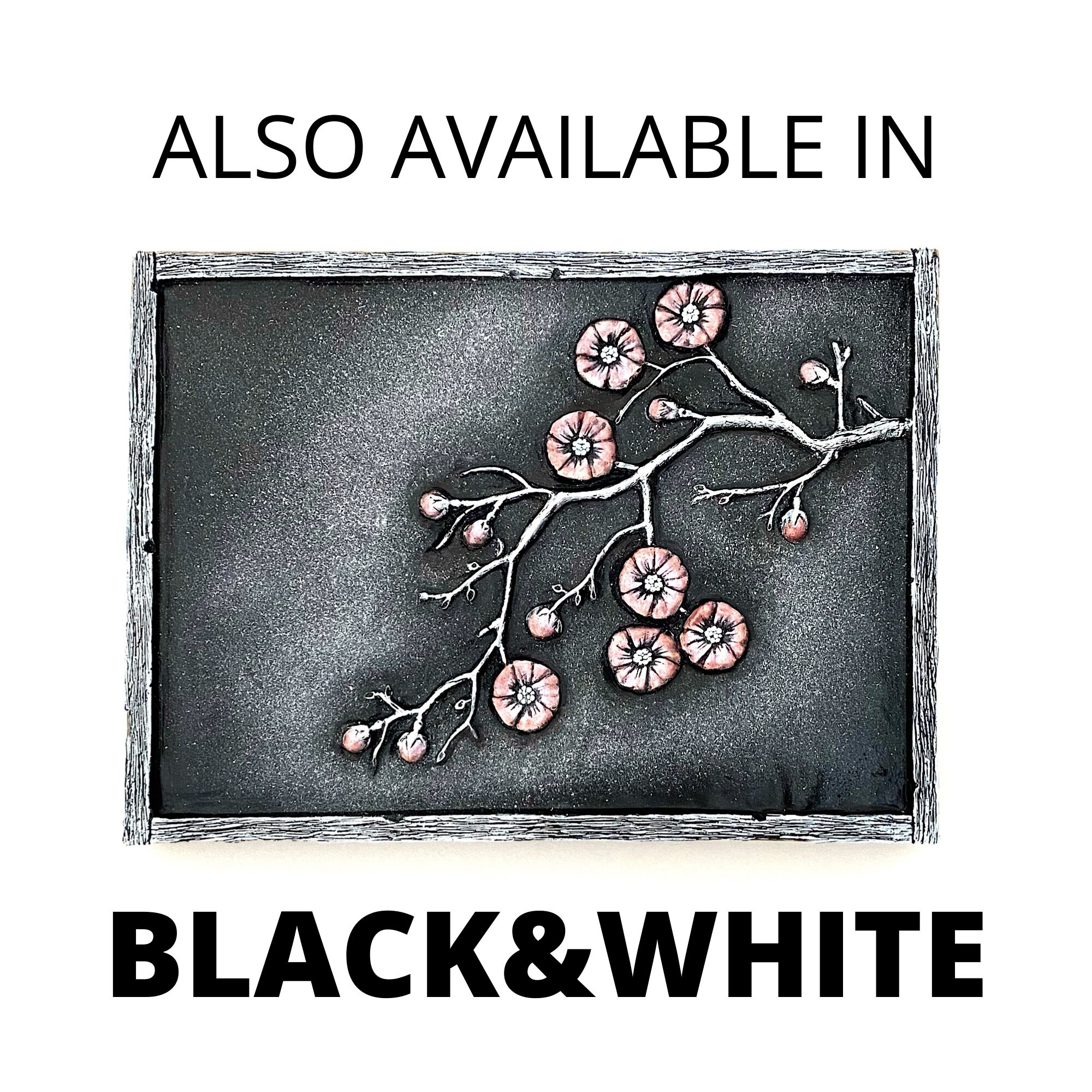 Cherry blossom sculpture wall art highly detailed hand Etsy