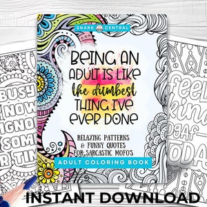 sarcastic quotes coloring pages
