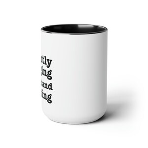 Funny Professor Gift, Silently Judging Handwriting Academic Mug - 15oz Ceramic Coffee Cup for Transcriptionist image 3
