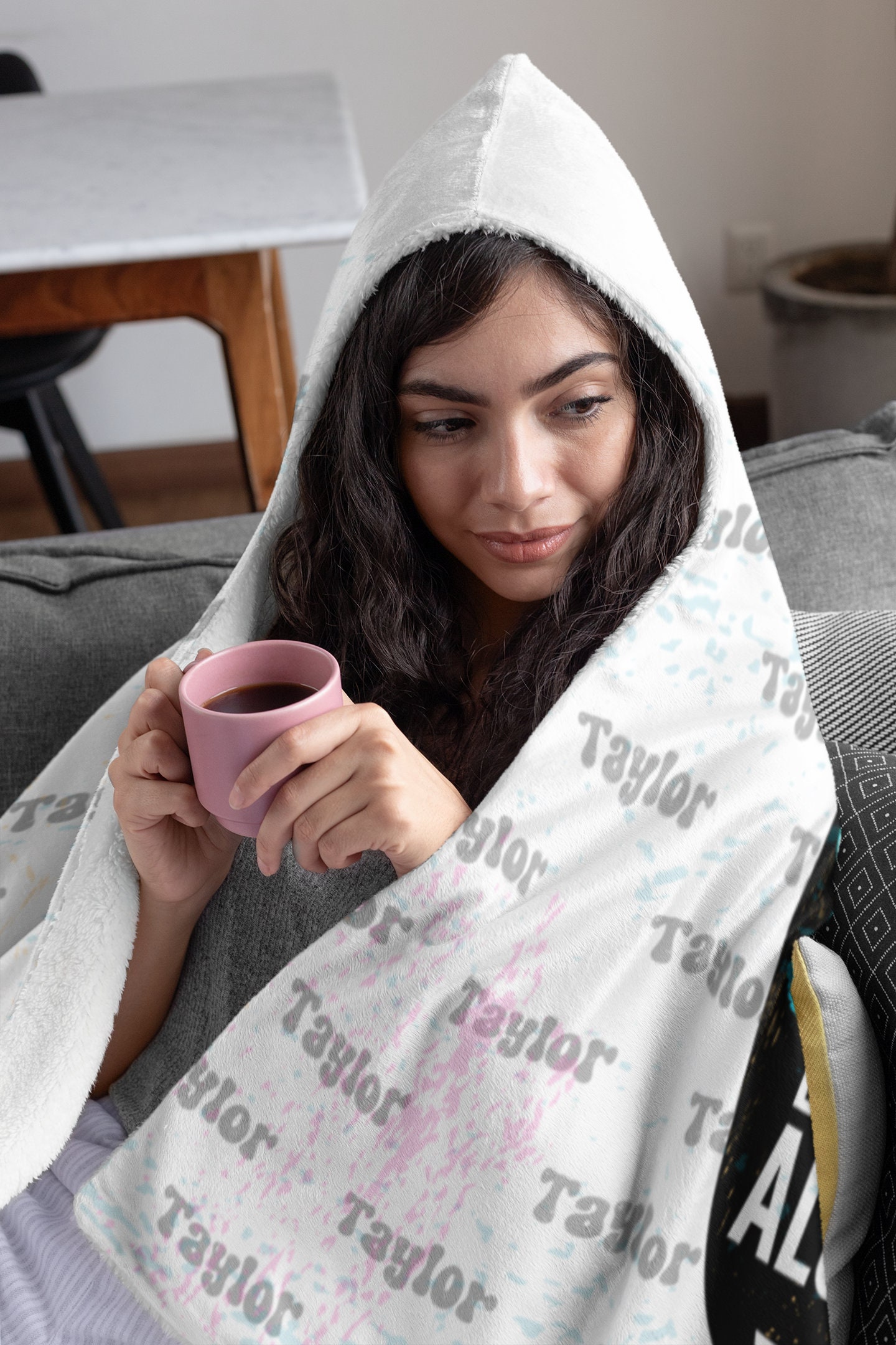 Custom Coloring Cape Snuggle Blanket Personalized Blanket Custom Name