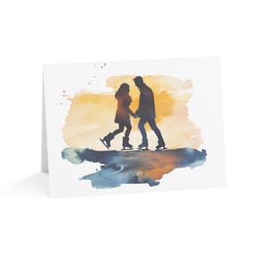 CARTES DE NOTES | Scène d'hiver | Versets bibliques ou cartes de voeux vierges | Merci | Anniversaire | Baptême | Mariage | Lot de 6 cartes de vœux