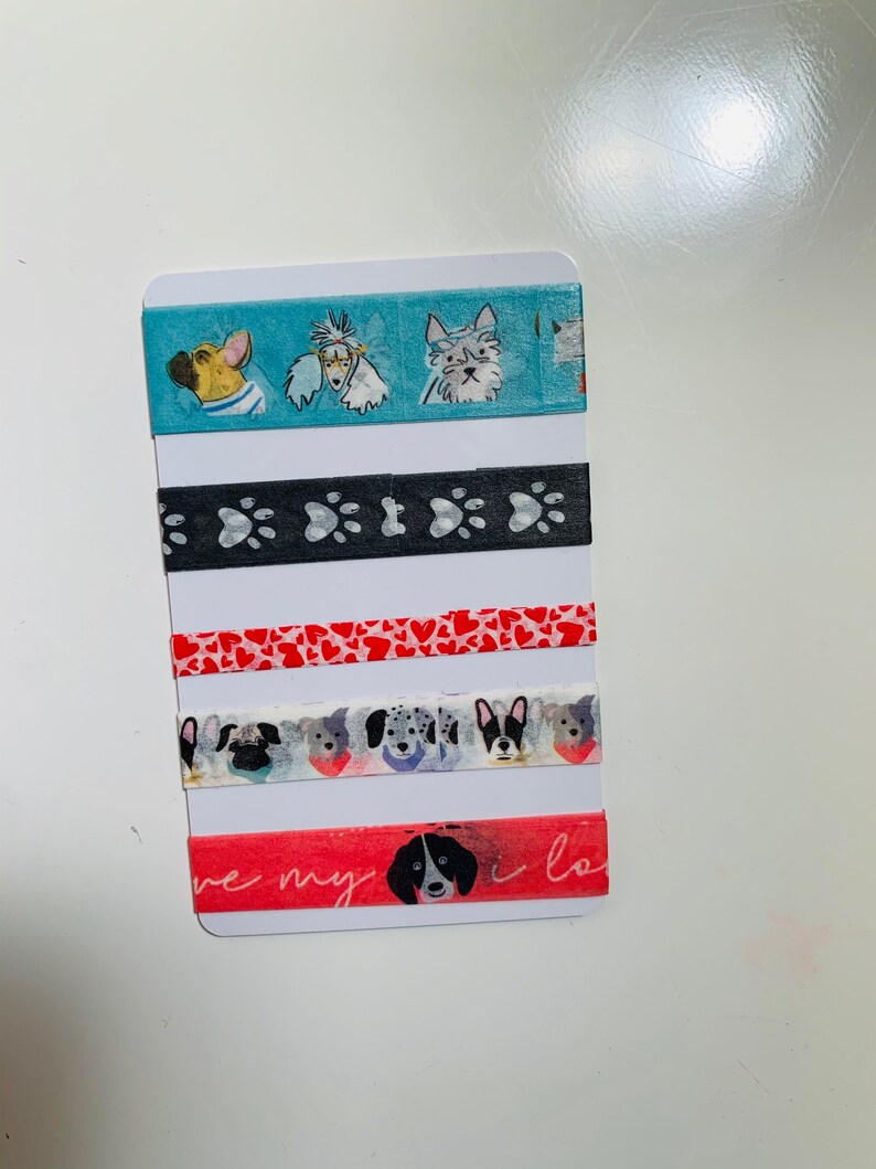 Dog Lover Washi Tape SampleHappy PlannerPlanner SpreadsJournalingScrapbookingFur Baby