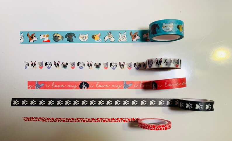Dog Lover Washi Tape SampleHappy PlannerPlanner SpreadsJournalingScrapbookingFur Baby