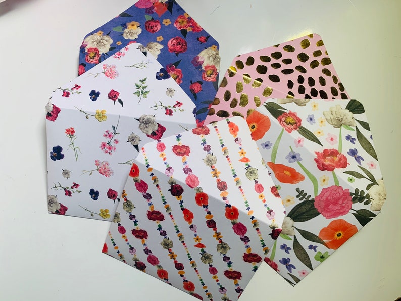 Set of 5 Blank NotecardsThank You CardsJust Because CardsThinking of CardsEnvelopes