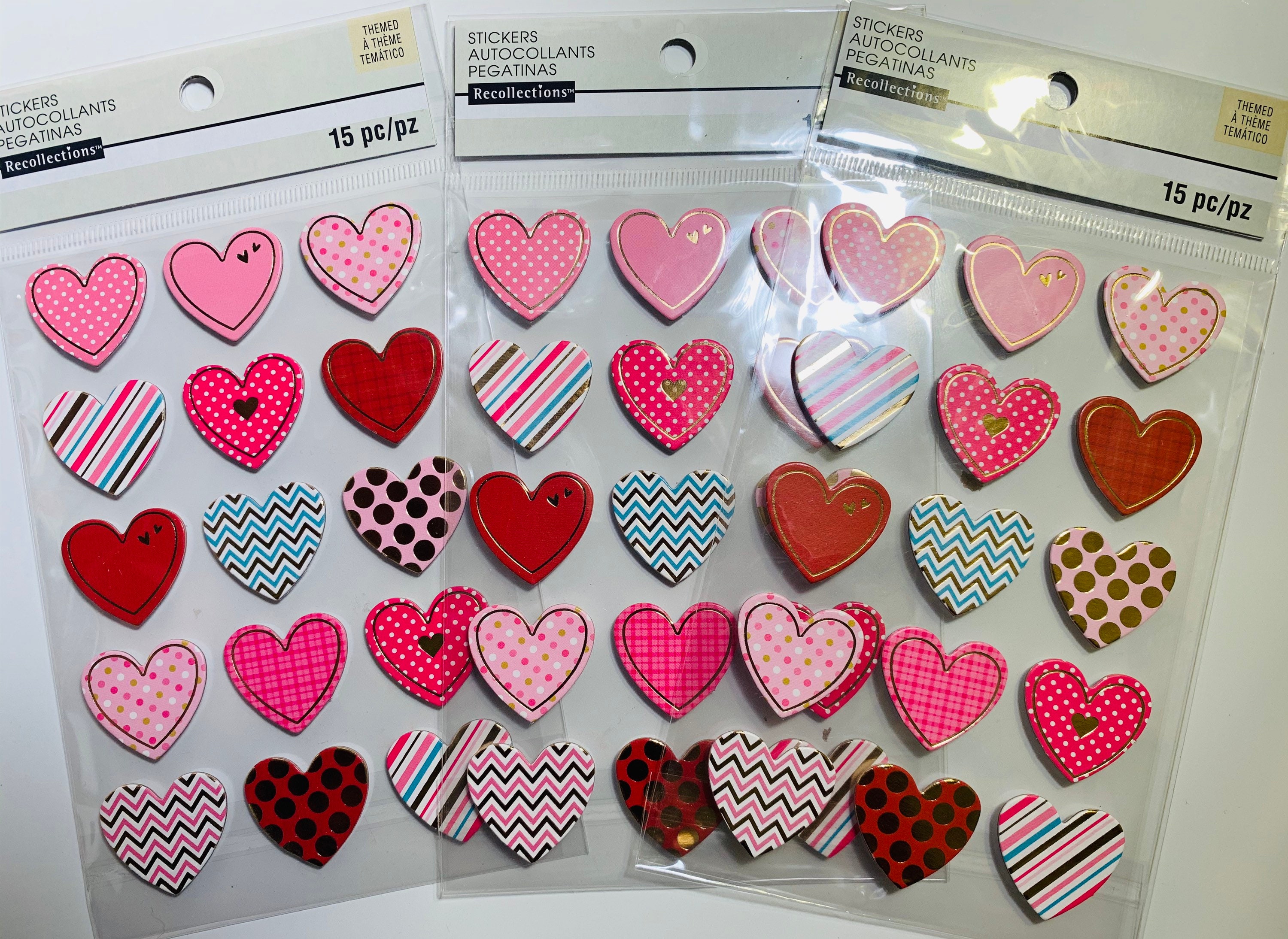 3 Recollection Stickers/15 Pieces of sticker/Valentines Day Etsy
