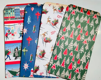 Handmade Policy Envelopes/Set of 4/Christmas Folio/Happy Mail