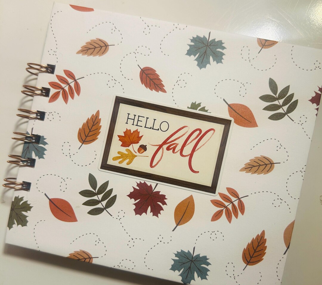 Handmade Notebook/“hello Fall”/stationary Notebook/journaling Notebook ...