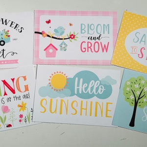 Scrapbooking Die Cuts/Set of 6/Junk Journaling/Card Making