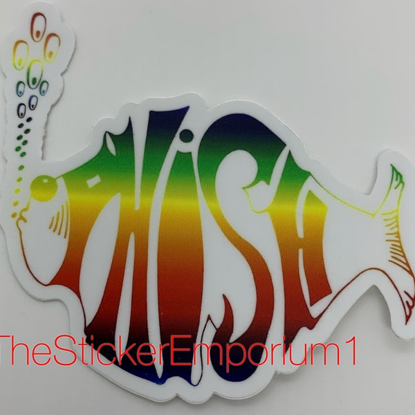 Phish Rainbow Logo 4” Sticker ~ Water Bottle Laptop Tumbler Car Lyrics Decal