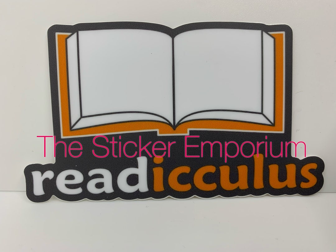 Icculus Phish Read Icculus Helping Friendly Book Sticker ~ Water Bottle Laptop ...