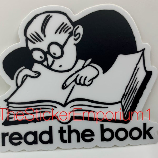 Helping Friendly Book “Read The Book” Phish Sticker ~ Water Bottle Laptop Tumbler Car Decal