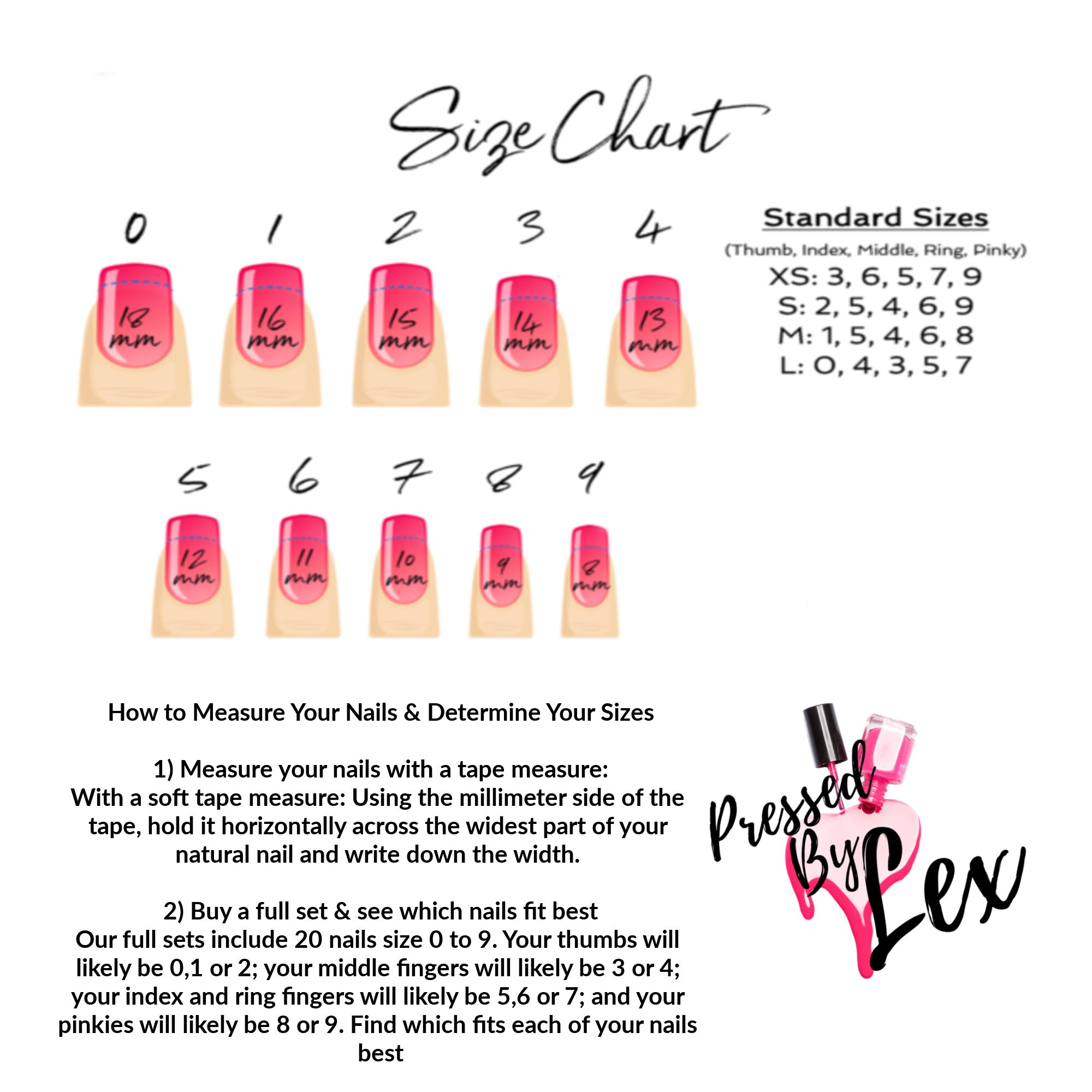 Simple Set: Pick Color l Pick Shape False Nails Hand | Etsy