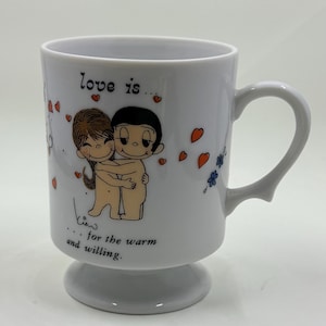 Vintage 1972 "Love Is..." Coffee Mug Los Angeles Times Collectible Cup