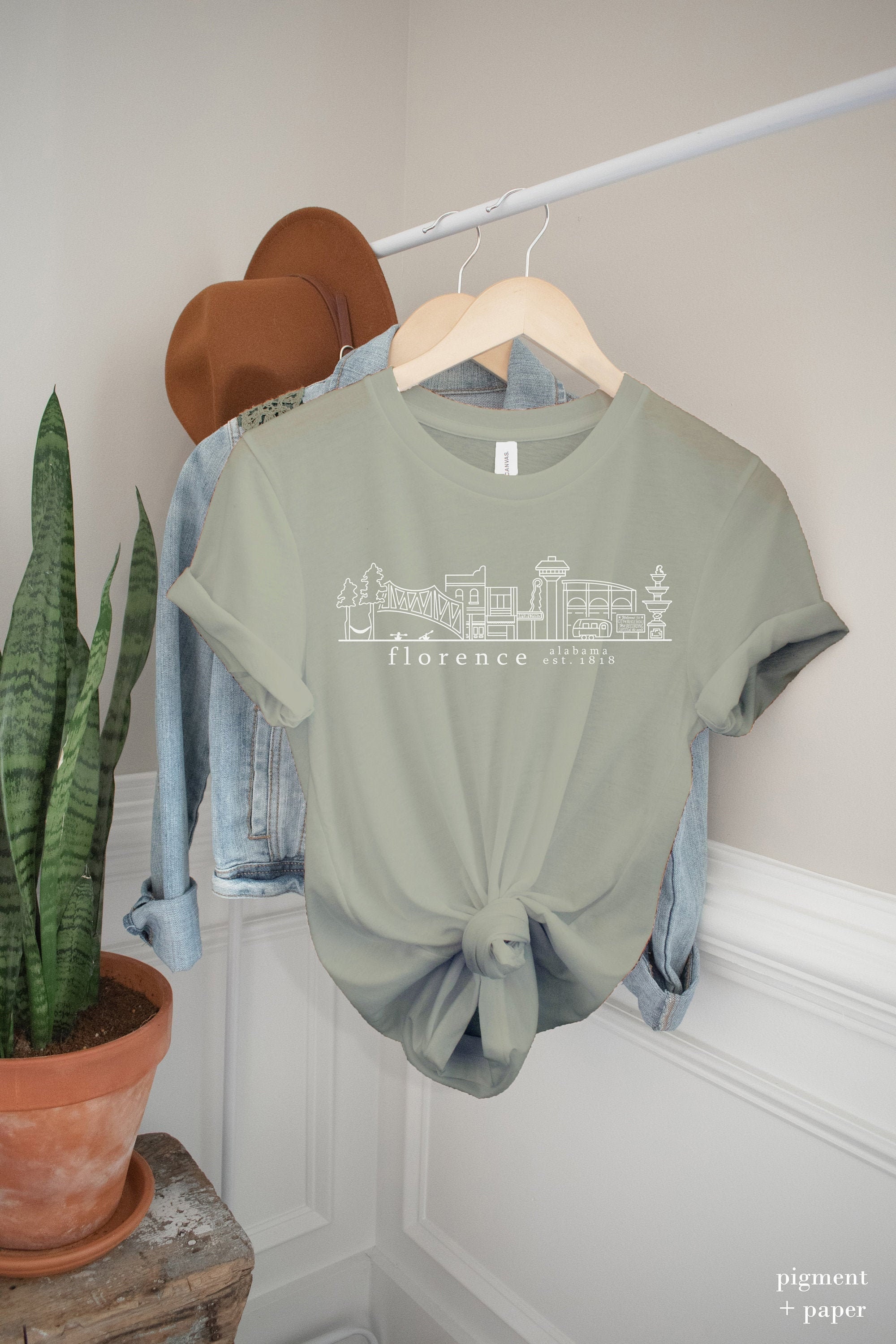 Florence Alabama Shirt North Alabama Shirt Florence Skyline Etsy