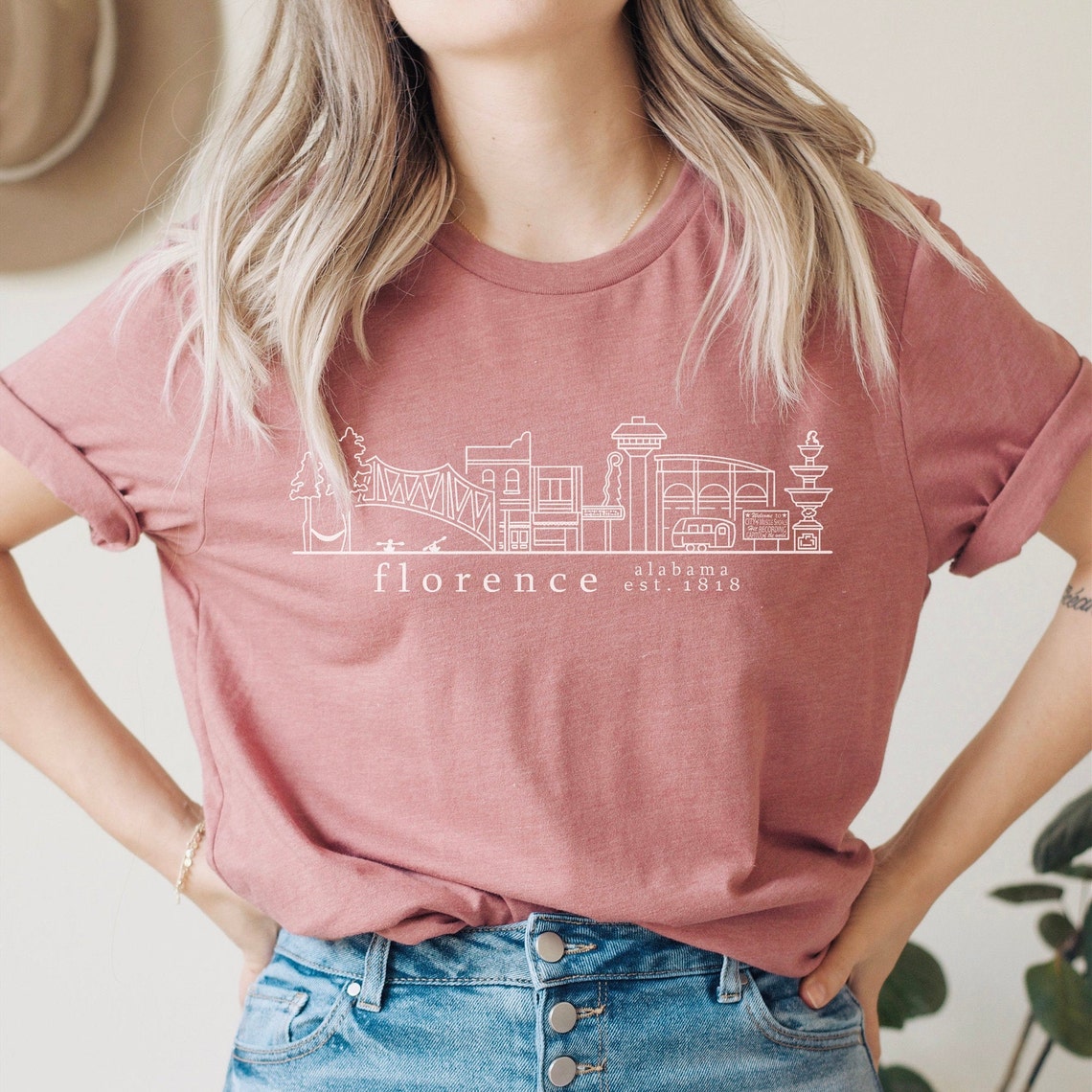 Florence Alabama Shirt North Alabama Shirt Florence Skyline Etsy