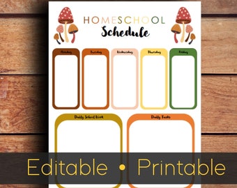 Homeschool Subject Checklist, Loop Schedule Printable, Homeschool ...