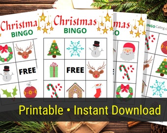 Christmas Bingo Cards • Printable Bingo