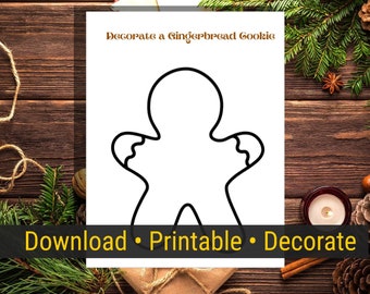 Gingerbread Printable | Etsy