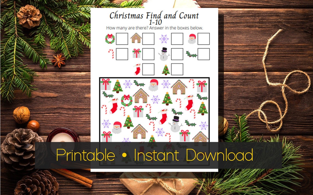 Christmas Printable for Kids Christmas Activity - Etsy
