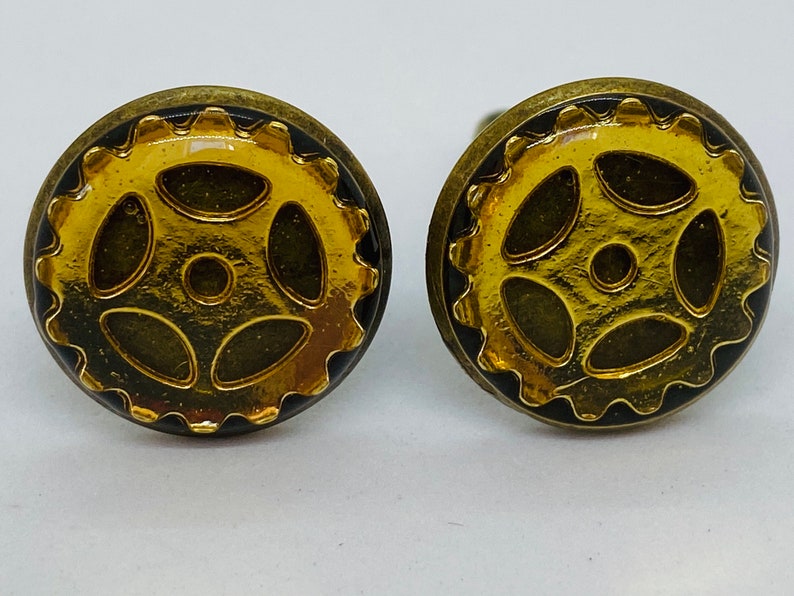Steam Punk Cufflinks Antique Bronze
