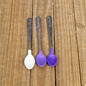 Rubber tipped spoons top