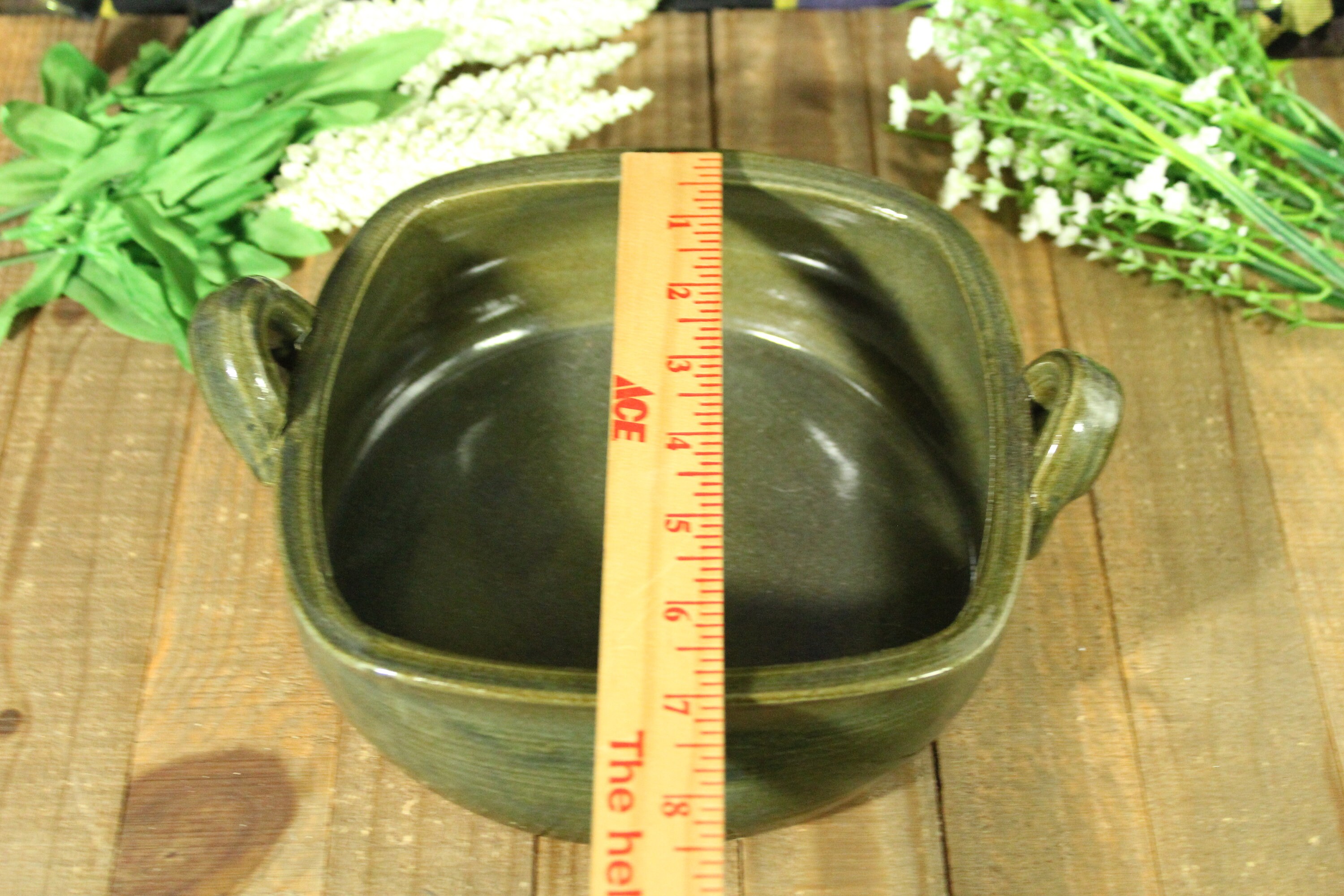 Handmade Pottery Casserole Bakeware Dish With Handles Basket Etsy