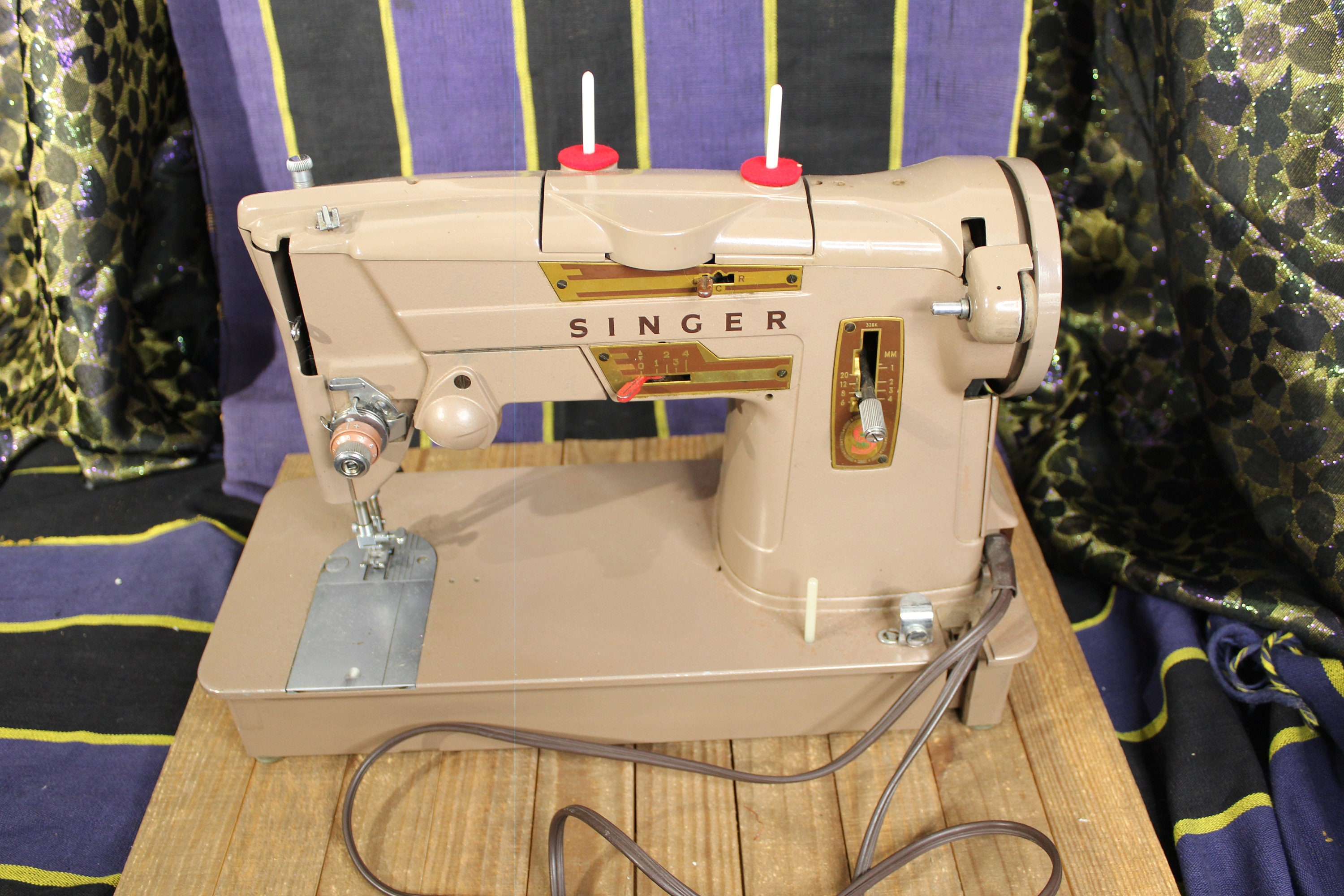 Vintage Singer Styleomatic 328K Metal Electric Sewing Etsy