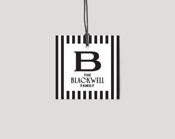 Personalized Gift Tags (Stripes)