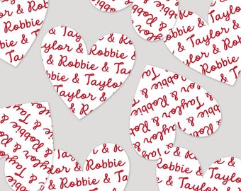 Personalized Heart Confetti