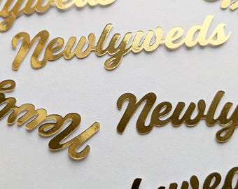 Newlyweds Gold Confetti (50 pieces)
