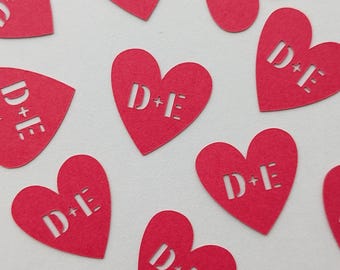Personalized Heart Confetti (50 pieces)