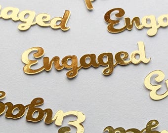 Engaged Gold Confetti (50 pieces)