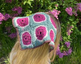 The Watermelon Bandana Matching Set - Crochet PDF Pattern