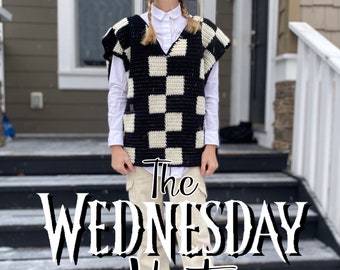 The Wednesday Vest - Crochet PDF Pattern